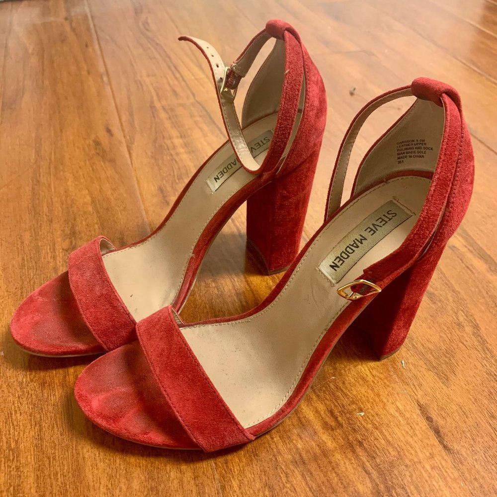 Steve Madden Carrson Dark Red Heel